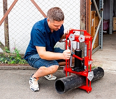 Использование передавливателя гидравлического для полиэтиленовых труб Brexit BrexPress G160 Использование передавливателя гидравлического для полиэтиленовых труб Brexit BrexPress G160