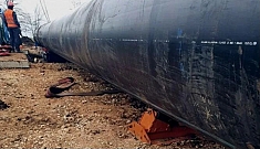 Применение роликовой опоры для труб ПНДело РО-1400 Применение роликовой опоры для труб ПНДело РО-1400